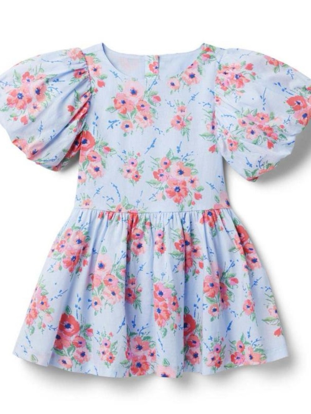 Janie and Jack Floral Bubble Sleeve Dress